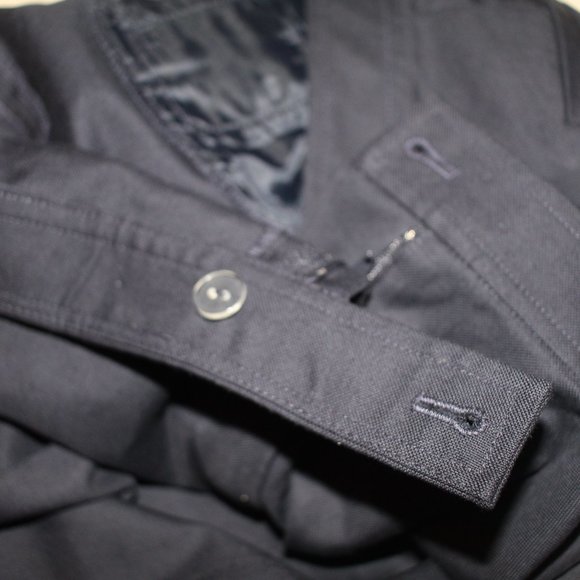 Charter Club Alison Fit Cropped Pant Button Hem NWT Navy Size 10 - Picture 10 of 13